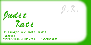 judit kati business card